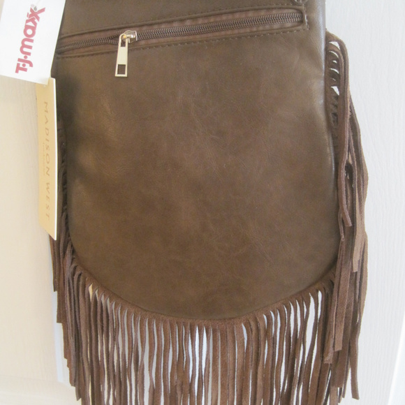 MADISON WEST LOS ANGELES BROWN CROSSBODY HANDBAG - Picture 4 of 4